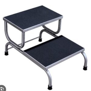 Two Step Stool with sturdy construction, non-slip steps, and a compact design for versatile use.